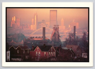 Pittsburgh Enters 80s Renaissance Blast Furnace Torn Down 1983 Postcard