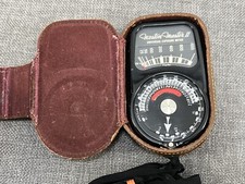 Weston Master II Universal Exposure Meter Model 735 w/ Original Leather Case