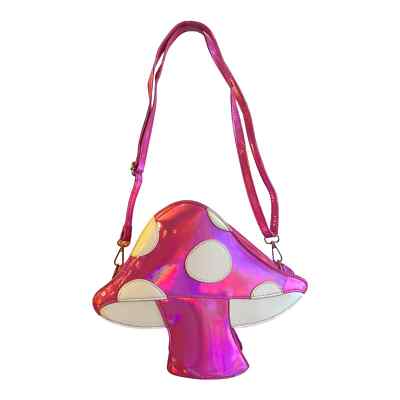 Shoulder Bag Quirky Purses Uk Shroomaroonies Psychedelic Pink