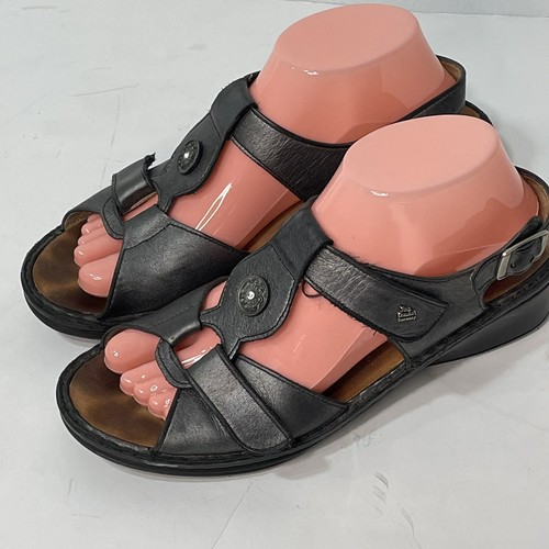 FINN COMFORT Adana Pewter Leather T 