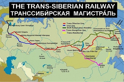 Транссибирская магистраль схема