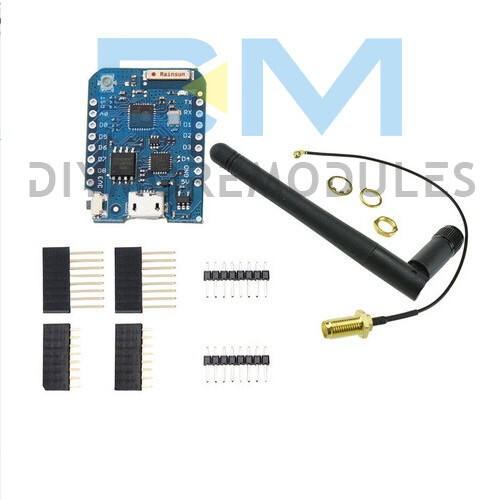 WEMOS D1 mini Pro - 16M bytes external antenna connector ESP8266 WIFI + antenna - Afbeelding 4 van 5