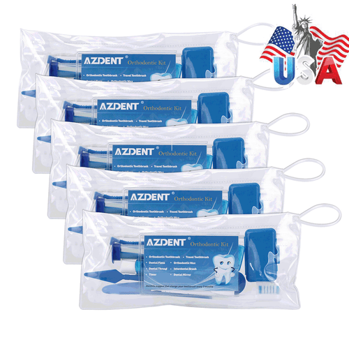 Dental Orthodontic Kit Toothbrush Ties Interdental Brush Floss Oral Care Kit - Picture 22 of 24