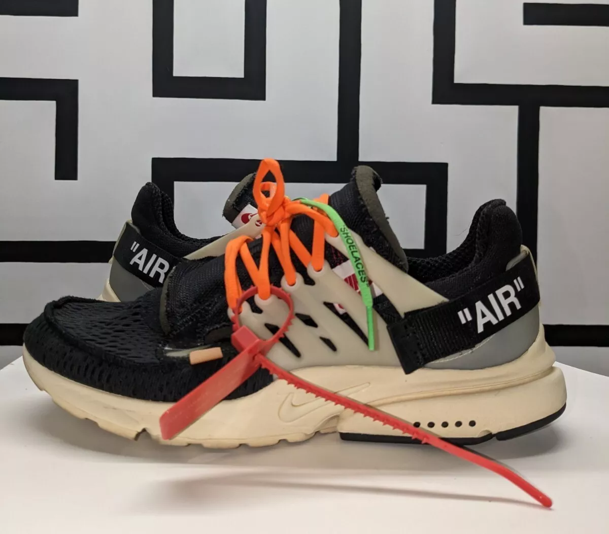 Ontvangst Scherm rechter Men&#039;s Size 11 Nike Air Presto x OFF-WHITE The Ten 2017 Pre-Owned  887223258933 | eBay