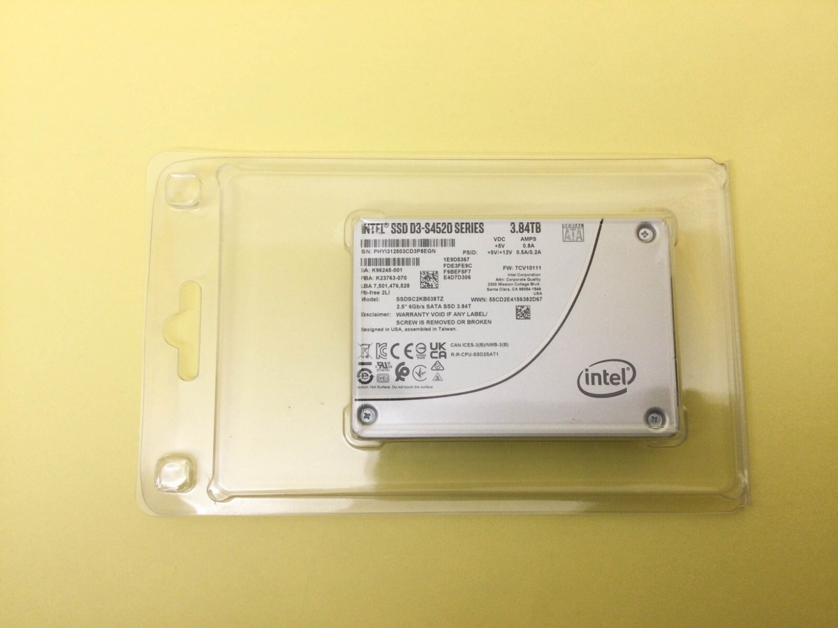 Intel D3-S4520 Series 3.84TB SATA 6Gb/s 2.5'' SSD