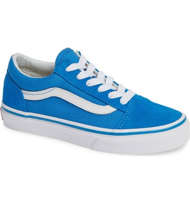 vans old skool indigo & chalk pink skate shoes