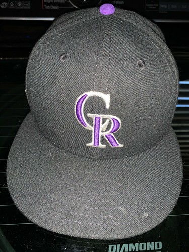 Black Baseball Cap Hat Fitted Size 