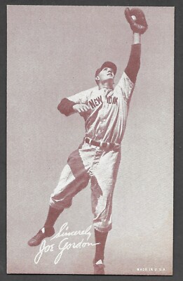 1939-46 SALUTATION EXHIBIT  Joe Gordon  NEW YORK YANKEES  EX-MINT  B