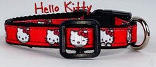 Kitty cat or small dog collar 1/2" wide adjustable handmade or leashes