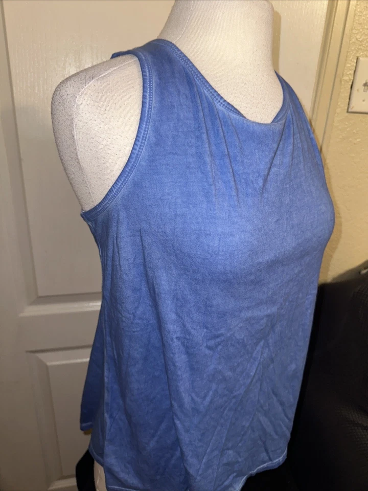 Пуловер Ideology синие тона широкий ремень майка круглый вырез размер маленький женский - Изображение 3 из 4