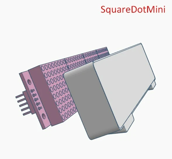 MAX7219 8x32 Red Dot Matrix Display Module KIT - SquareDot MINI 
