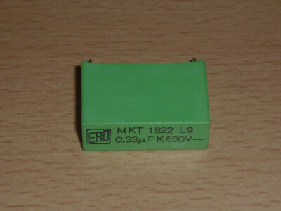 Capacitor Roederstein ERO MKT 0.33μF / 630V=, type 1822 L9