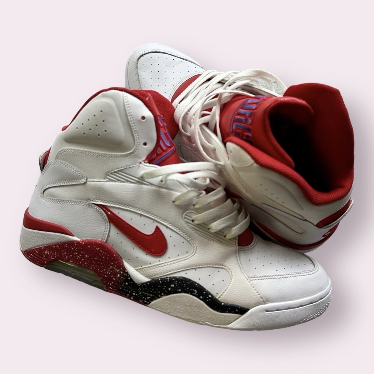 Buy nike air force 180 high white red Online Sale