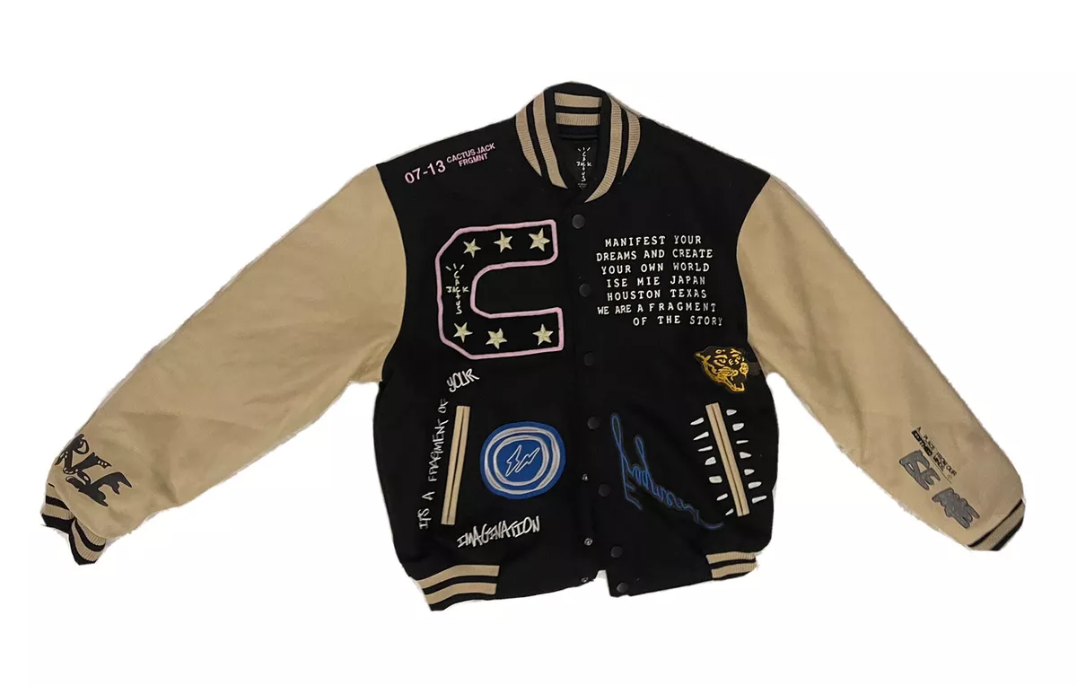 Travis Scott x Fragment Manifest Letterman Jacket