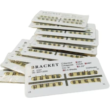 25 Types Orthodontic Dental Mini/Standard 018/022 Ultrathin Metal Bracket Braces