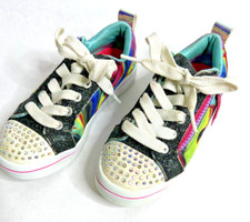 Skechers Twinkle Toes Shoes Size 13 Light Up Prism Swirl Kids