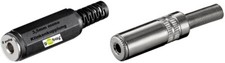 goobay ® 3,5mm Klinke Buchse mono Klinkenkupplung zum Löten 2 polig auch Metall