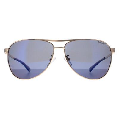 Polaroid PLD 2160/G/S/X J5G 5X gold blau Spiegel polarisierte Sonnenbrille