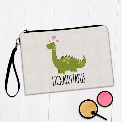 Gift Makeup Bag Lickalottapus Dino Funny For Lesbian Valentines