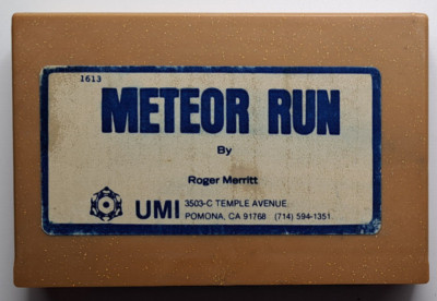 Vintage  - Arcade Meteor Run *RARE* (Commodore VIC-20) Game Cartridge