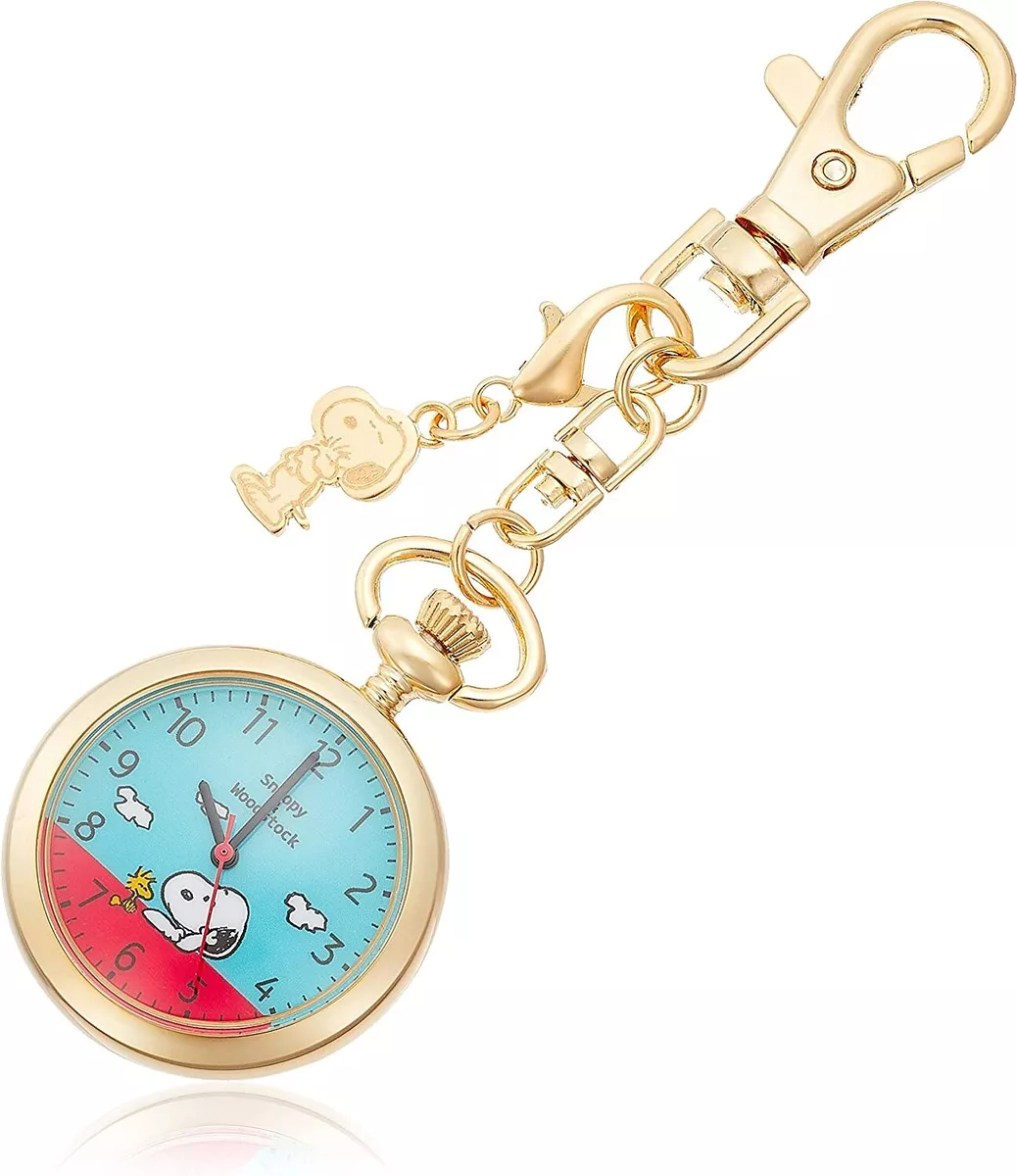 Field work PEANUTS Snoopy Analog Pocket Watch With charm PNT008 3 Gold