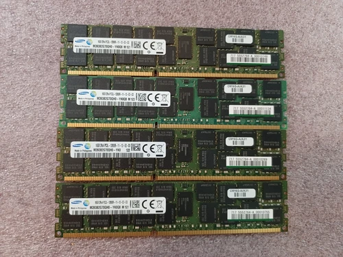 LOT 4x 16GB (64GB) Samsung M393B2G70QH0-YK0 RDIMM PC3L-12800R DDR3 Server RAM