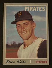 1970 Topps Steve Blass Baseball Card #396 Pirates Pitcher Poor O/C