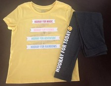 NWT Gymboree Girl Mix'n'Match Lemon Hooray Tee  Leggings Outfit 5 6 7 8 10 12