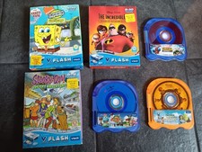 Lot Of 6 V Tech V Flash Games Tested/Works Spongebob Spiderman Incredibles More