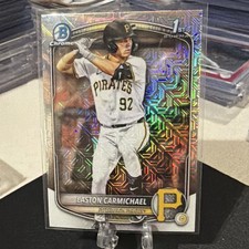 Bowman 2025 Draft Easton Carmichael #BDC-50 MLB Pirates Mojo Refractor