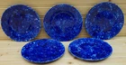 Tiffany Stangl Blue Caughley (5) Bread & Butter Plates, 6 1/8"  (G32)
