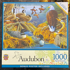 Audubon Lake Life Linen 1000pc Jigsaw Puzzle MasterPieces 72022