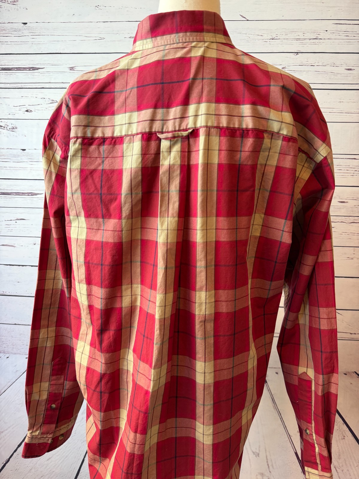 Pendleton button front shirt Large LoNg Plaid Wes… - image 8