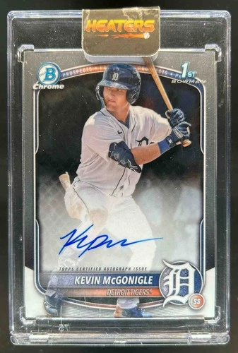 2025 Bowman Kevin McGonigle Chrome Auto 1st Prospect #CPA-KM Tigers