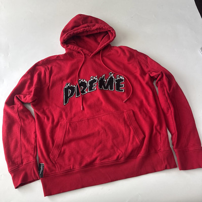 Unbraded Preme Hooded Sweatshirt Red Hoodie Size XL READ