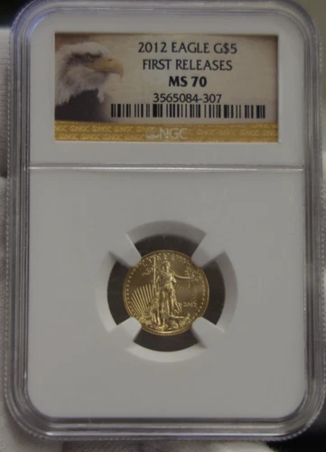 2012 US Gold Eagle $5 1/10th NGC MS70 First Releases