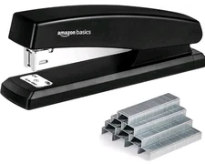 ✨️Amazon Basics Stapler with 1000 Staples, Office Stapler, 25 1-Pack, Black 