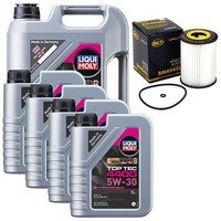 MotoröL Set 4400 5W-30 Liqui Moly 9 Liter + ÖLfilter FüR Mercedes E-Klasse CLS