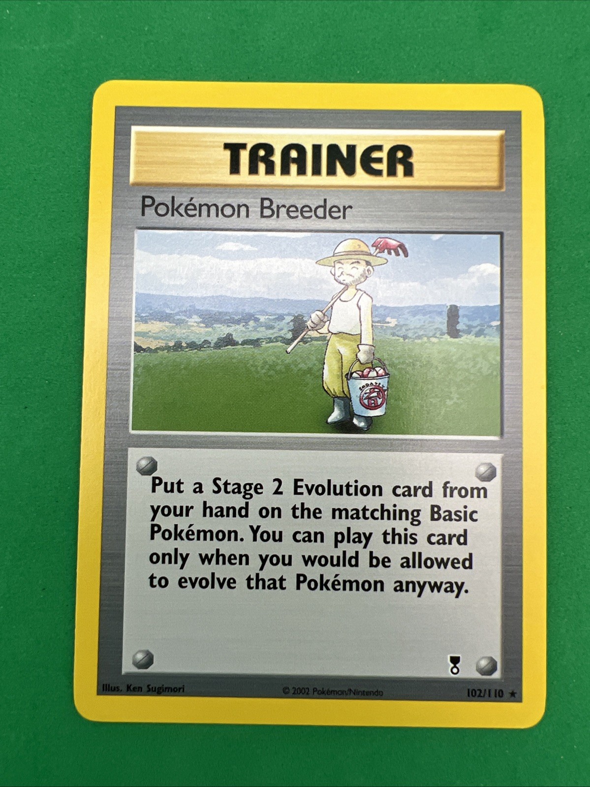 Pokemon Breeder - Trainer - 102/110- Legendary Collection - Rare  - NM