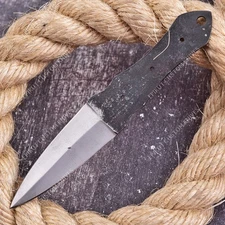 8'' 1095 High Carbon Steel Knife Blank Blade DIY Bushcraft Hunting Knife Making