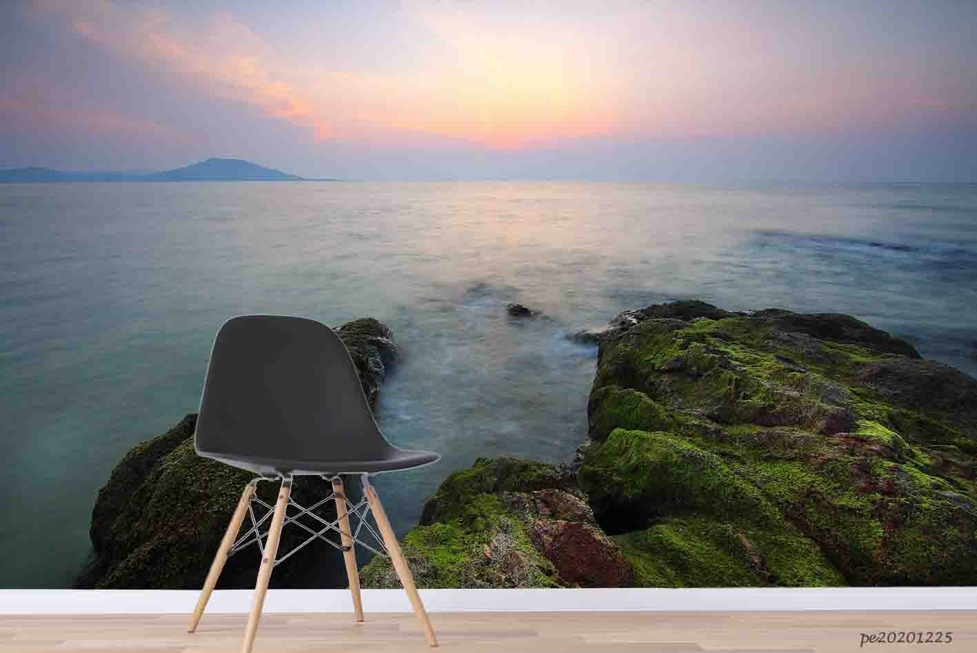 3D Sky Sea Reefs Landscape Wall Murals Wallpaper Murals Wall Sticker