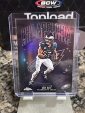 2025 Topps Chrome Football Zack Baun Eagles All Chrome Refractor