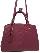 Louis Vuitton Monogram Empreinte Montaigne MM M41196 2-Way Bag Purple #T569