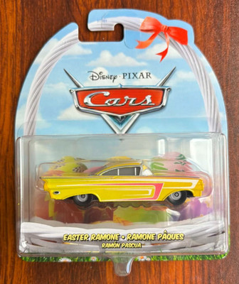 Cars Easter Ramone Pink Yellow Paint Figure 2021 Disney Pixar HTY61