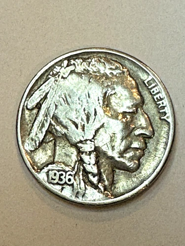 1936-P Buffalo Nickel Coin Fine Condition