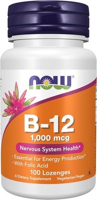 NOW FOODS Vitamin B-12 1000 mcg 100 Lozenges