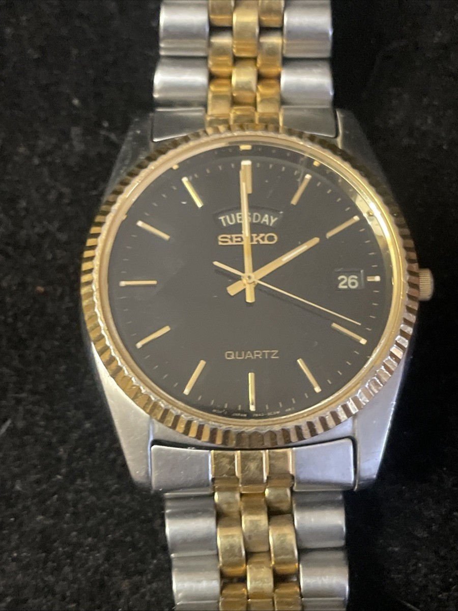ベニワレン　vintage RARE Vintage SEIKO 7N43-8A49 Presidental Two Tone WORKING Mens