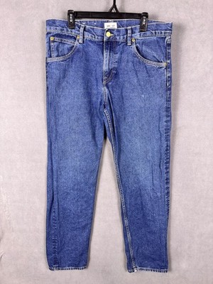Lee x H&M Mens Blue Jeans Straight 34x32 (34x30 actual) Collab Read!