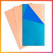 3Pcs Pure Copper Sheet - 18 Gauge 1.02mm Thickness 6" x 12" 99.9  Copper Plate