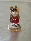 Wee Forest Folk  1990 #M-171 “Zelda”  Red Dress,Annette Petersen, Retired  2000. — photo 1